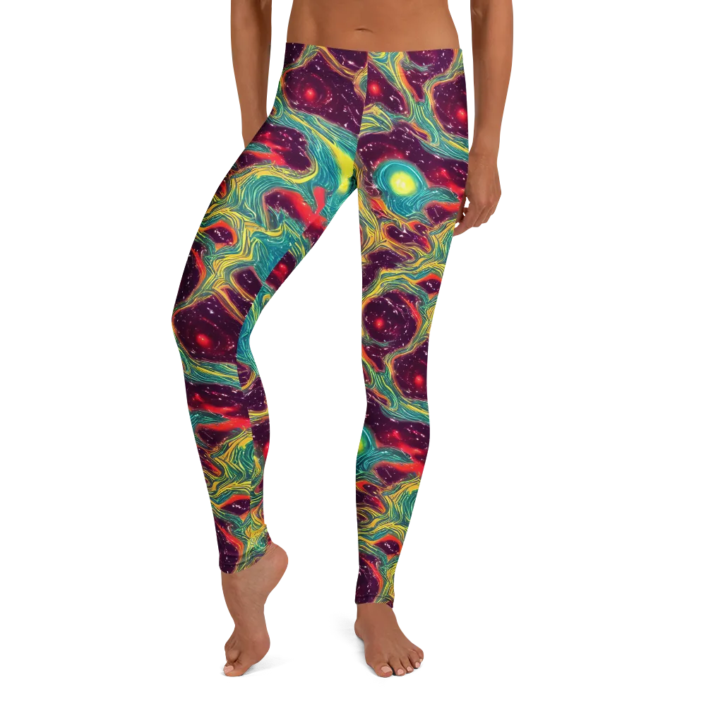 Cosmic Tides on Leggings — Front
