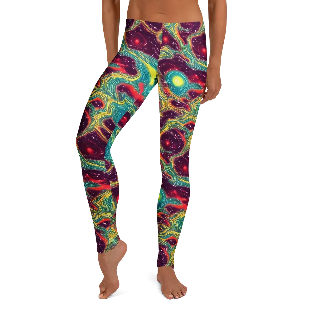 Cosmic Tides on Leggings — Front