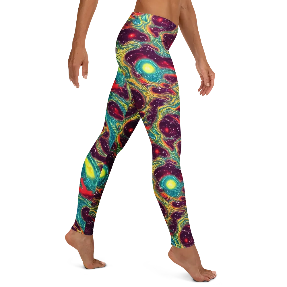 Cosmic Tides on Leggings — Right