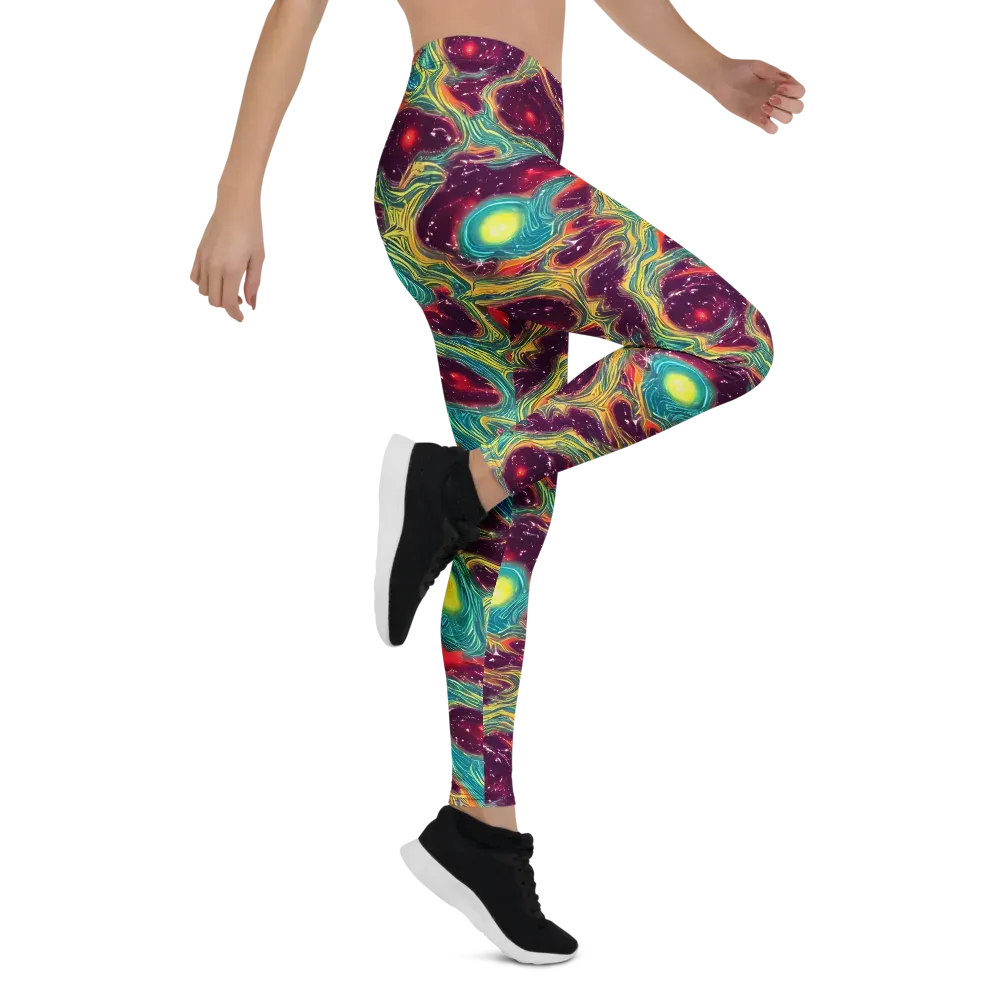 Cosmic Tides on Leggings — Right