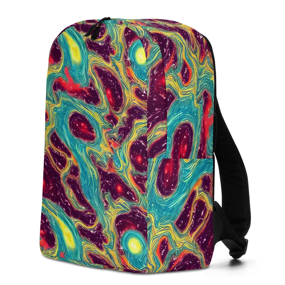Cosmic Tides on Minimalist Backpack — Left
