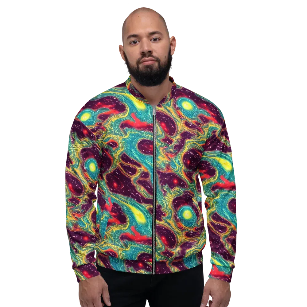 Cosmic Tides on Bomber Jacket — Front