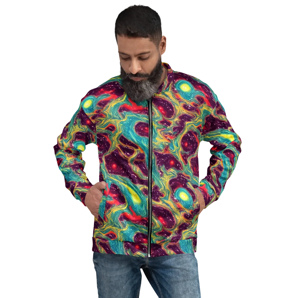 Cosmic Tides on Bomber Jacket — Front