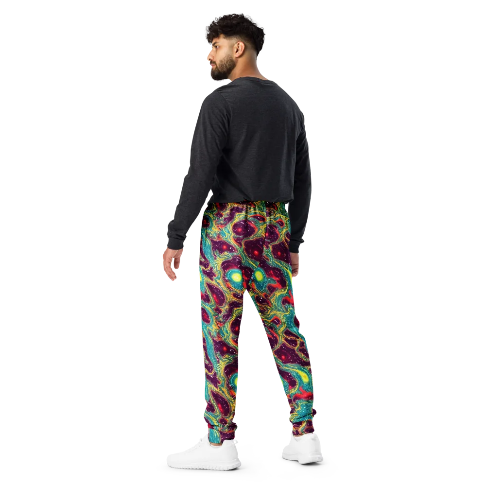 Cosmic Tides on Men's Joggers — Back