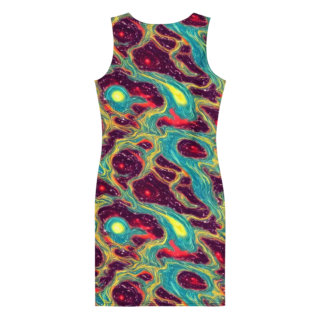 Cosmic Tides on Bodycon Dress — Back