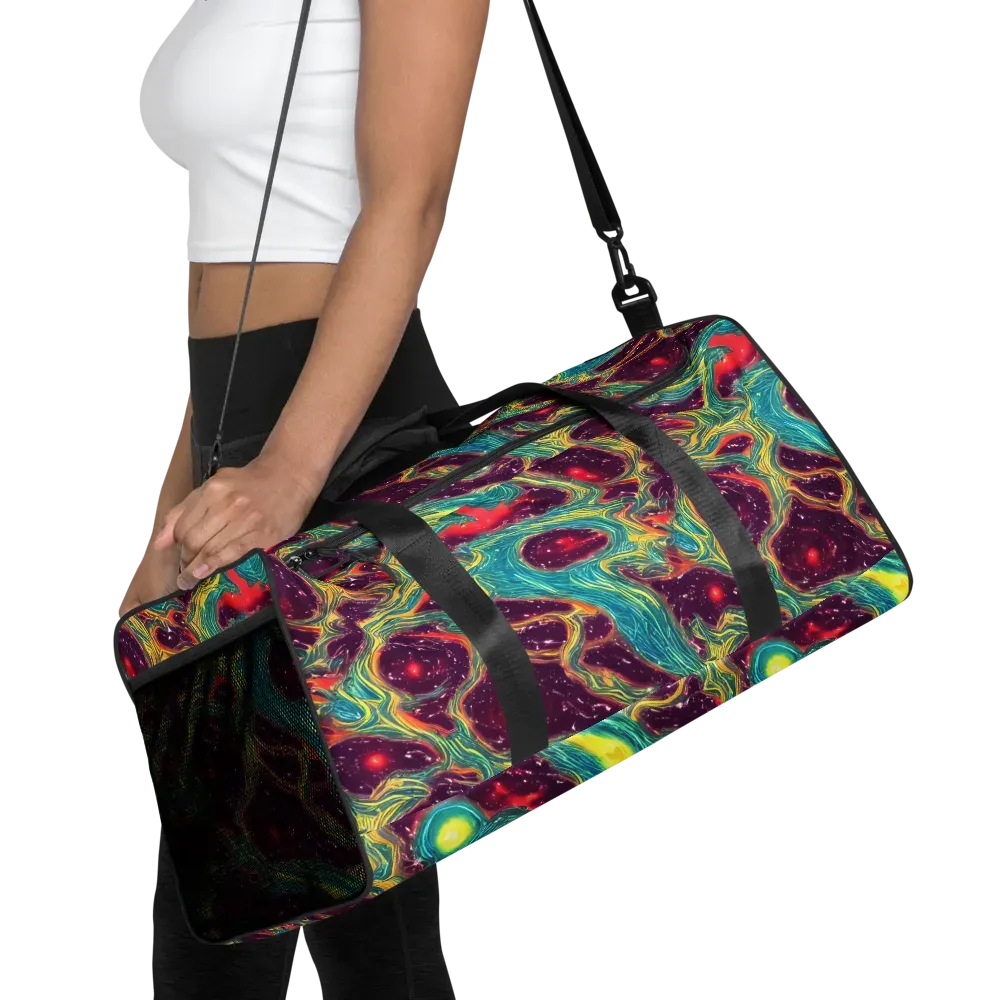 Cosmic Tides on Duffle Bag — Front