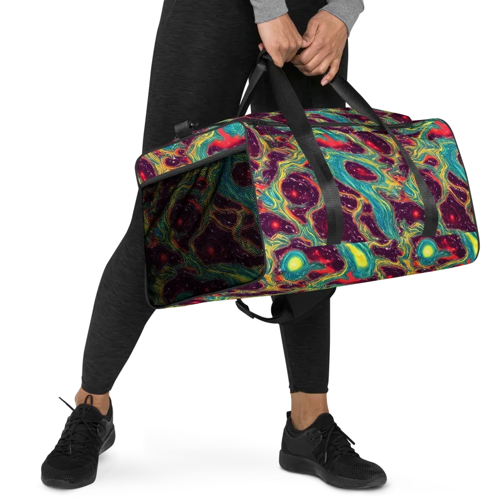 Cosmic Tides on Duffle Bag — Right Front