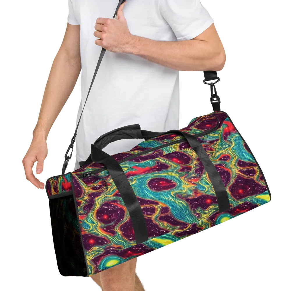 Cosmic Tides on Duffle Bag — Right Front