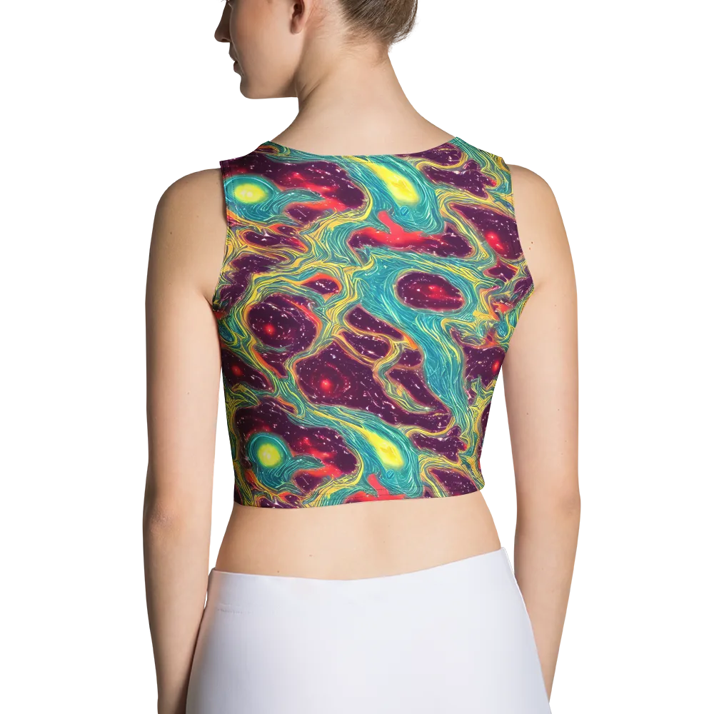 Cosmic Tides on Crop Top — Back