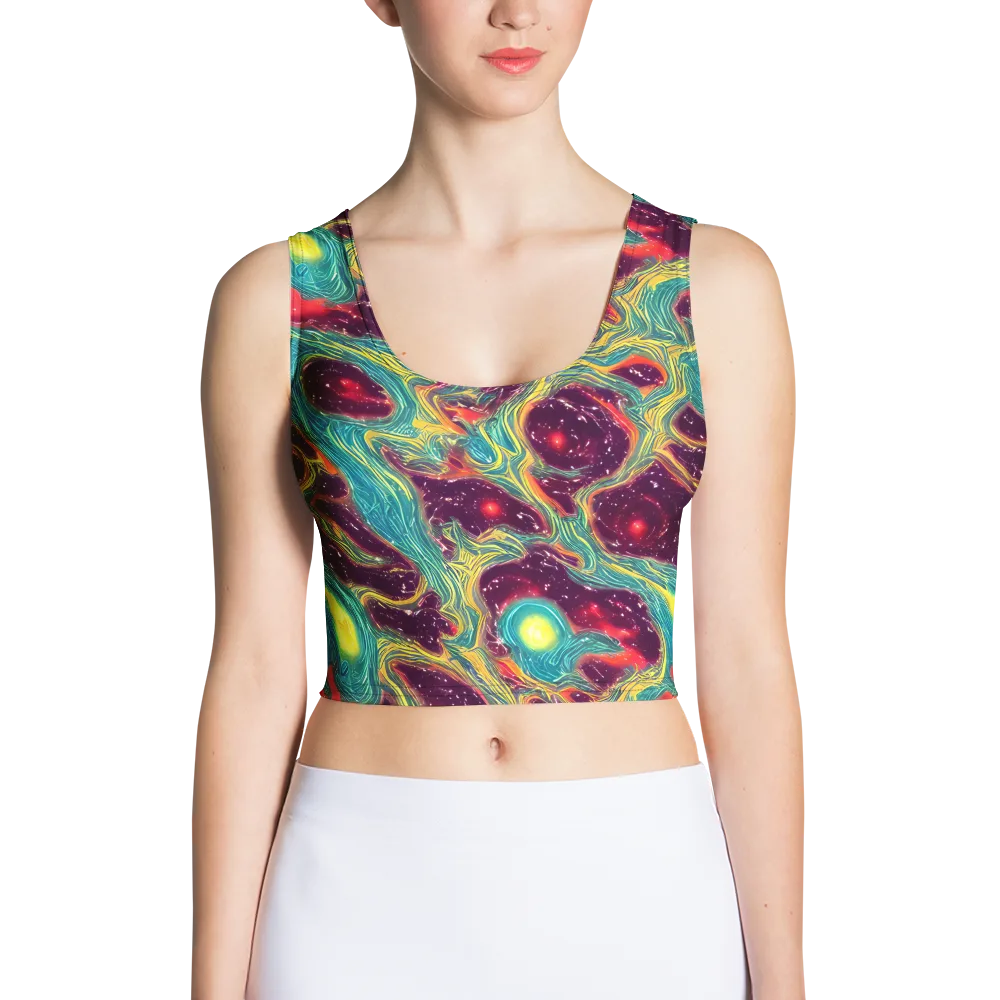 Cosmic Tides on Crop Top — Front