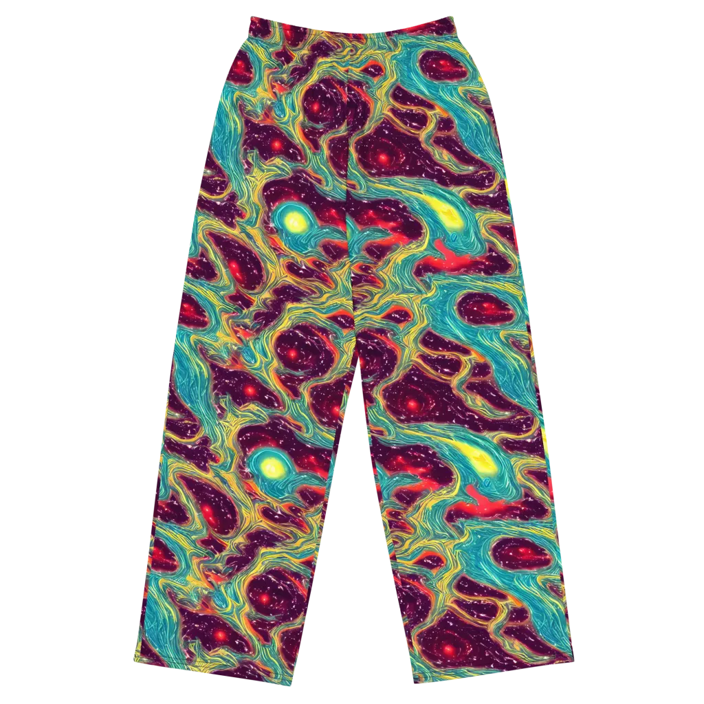 Cosmic Tides on Wide-Leg Pants — Front
