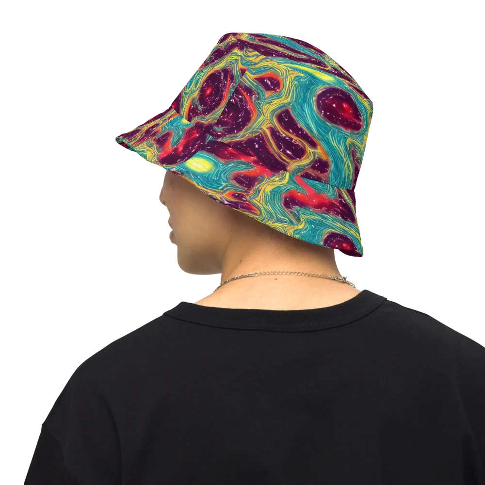 Cosmic Tides on Reversible Bucket Hat — Back Inside