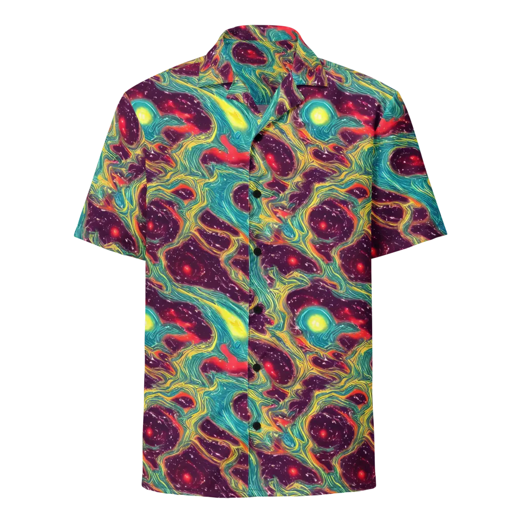 Cosmic Tides on Button Shirt — Front