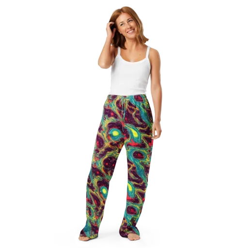 Cosmic Tides on a Women's Pajama Pants