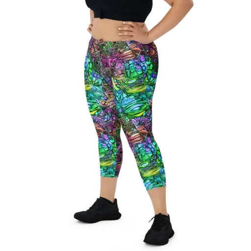 Ultraviolet Uproar on a Capri Leggings