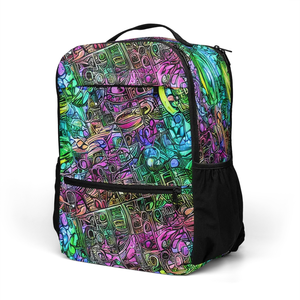 Ultraviolet Uproar on Utility Backpack — Left Front