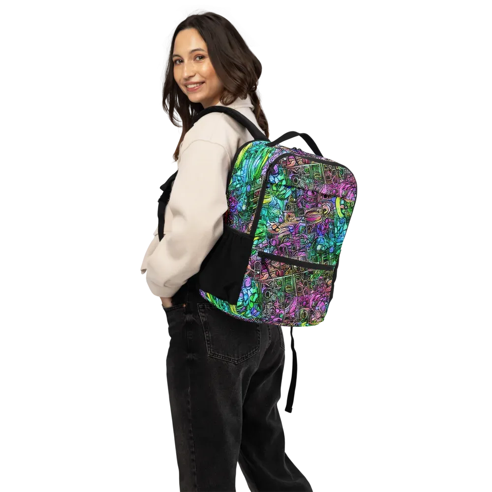 Ultraviolet Uproar on Utility Backpack — Back