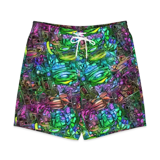 Ultraviolet Uproar on a Men's Board Shorts
