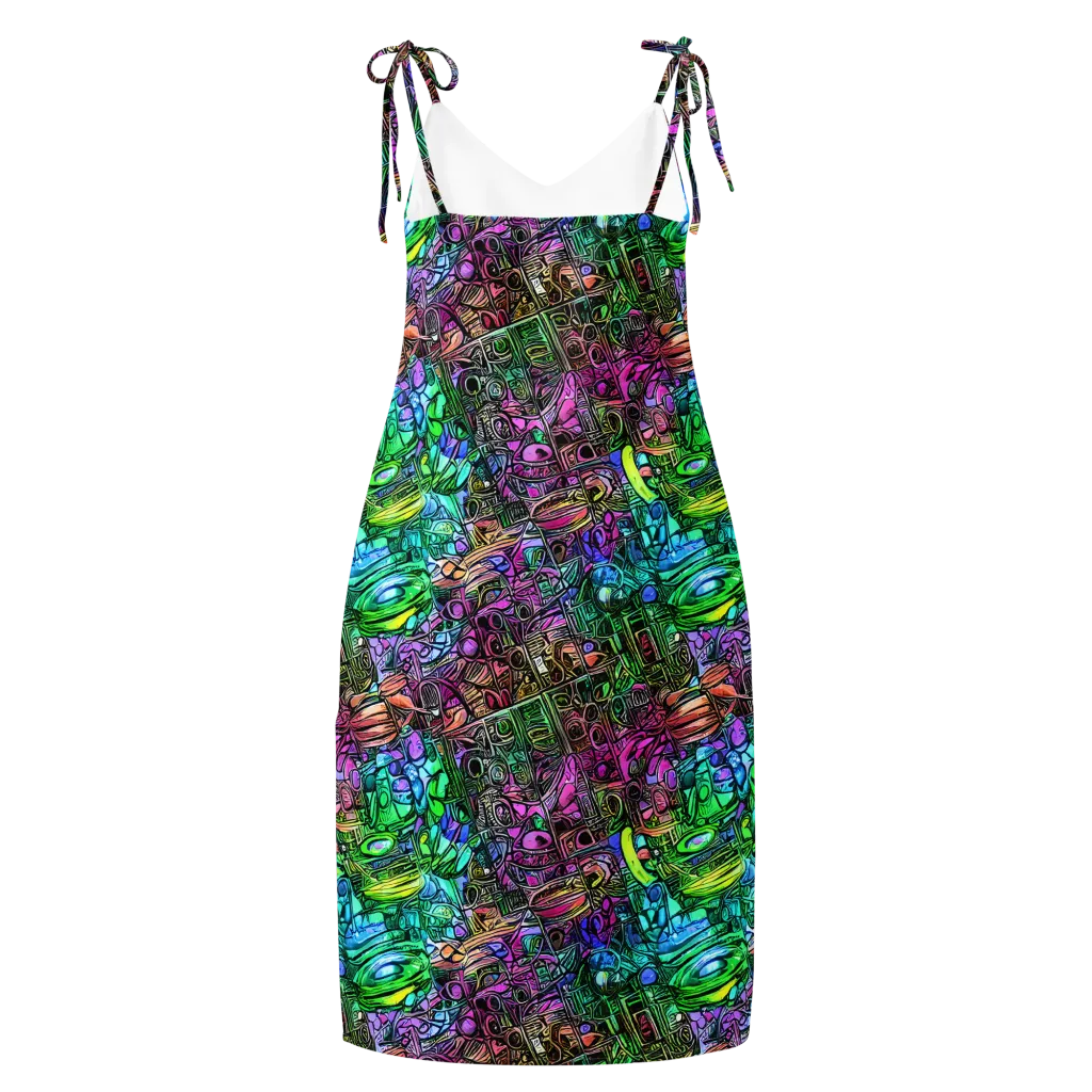 Ultraviolet Uproar on Slip Dress — Back