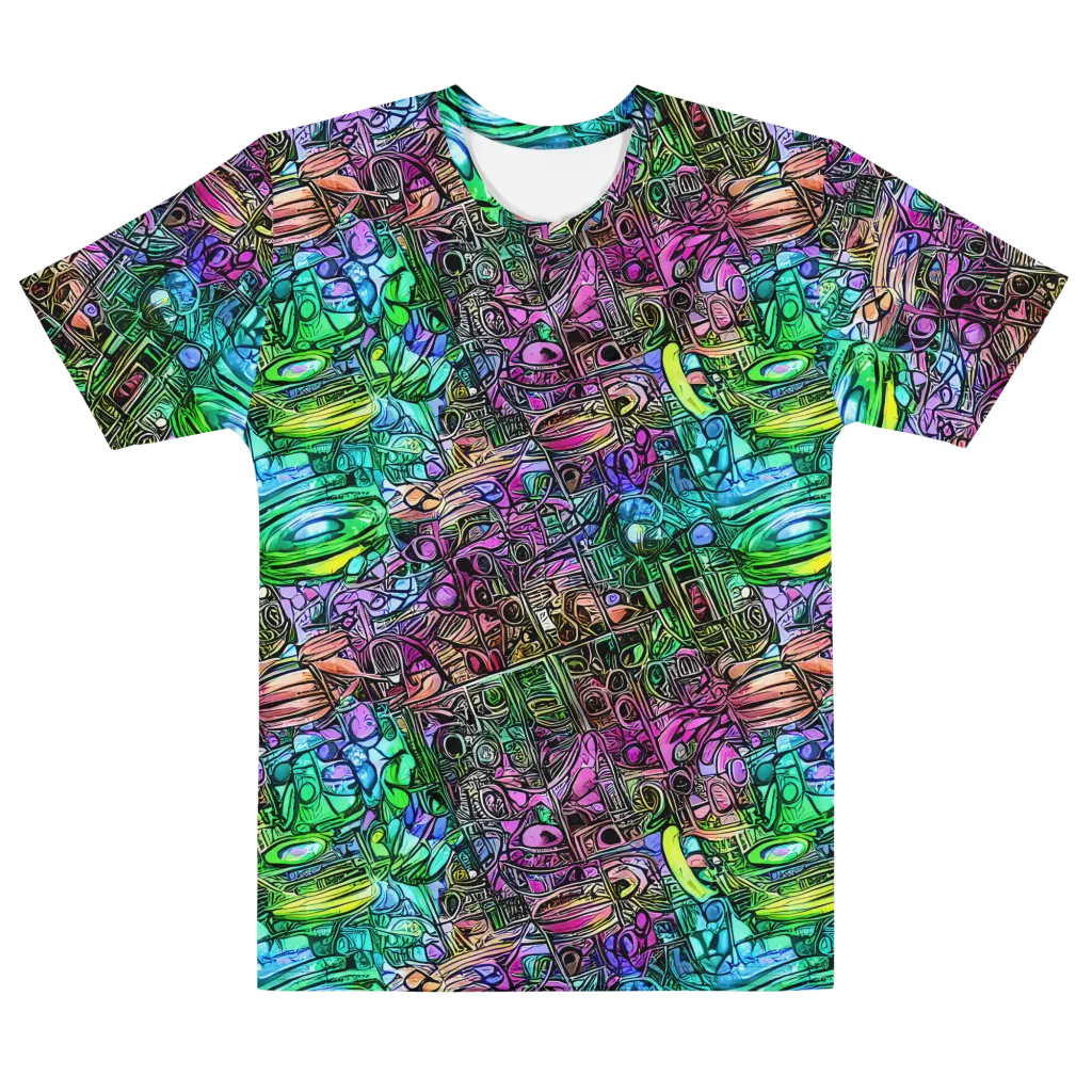 Ultraviolet Uproar on Men's Cotton Crew Neck T-Shirt — Front