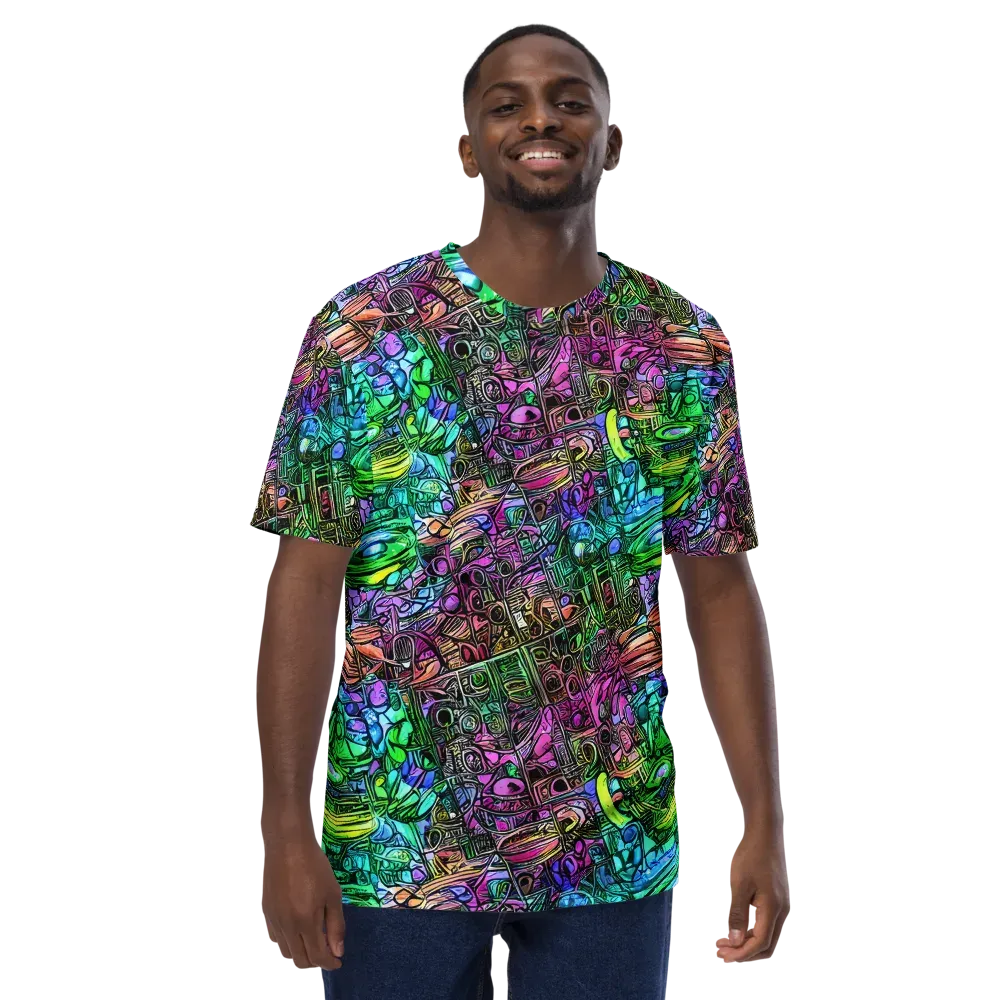 Ultraviolet Uproar on Men's Crew Neck T-Shirt — Front