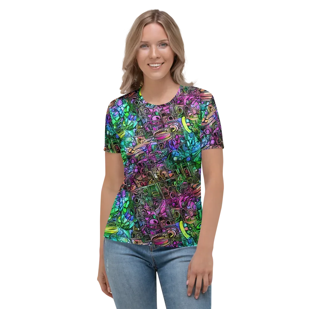 Ultraviolet Uproar on Women's Crew Neck T-Shirt — Front