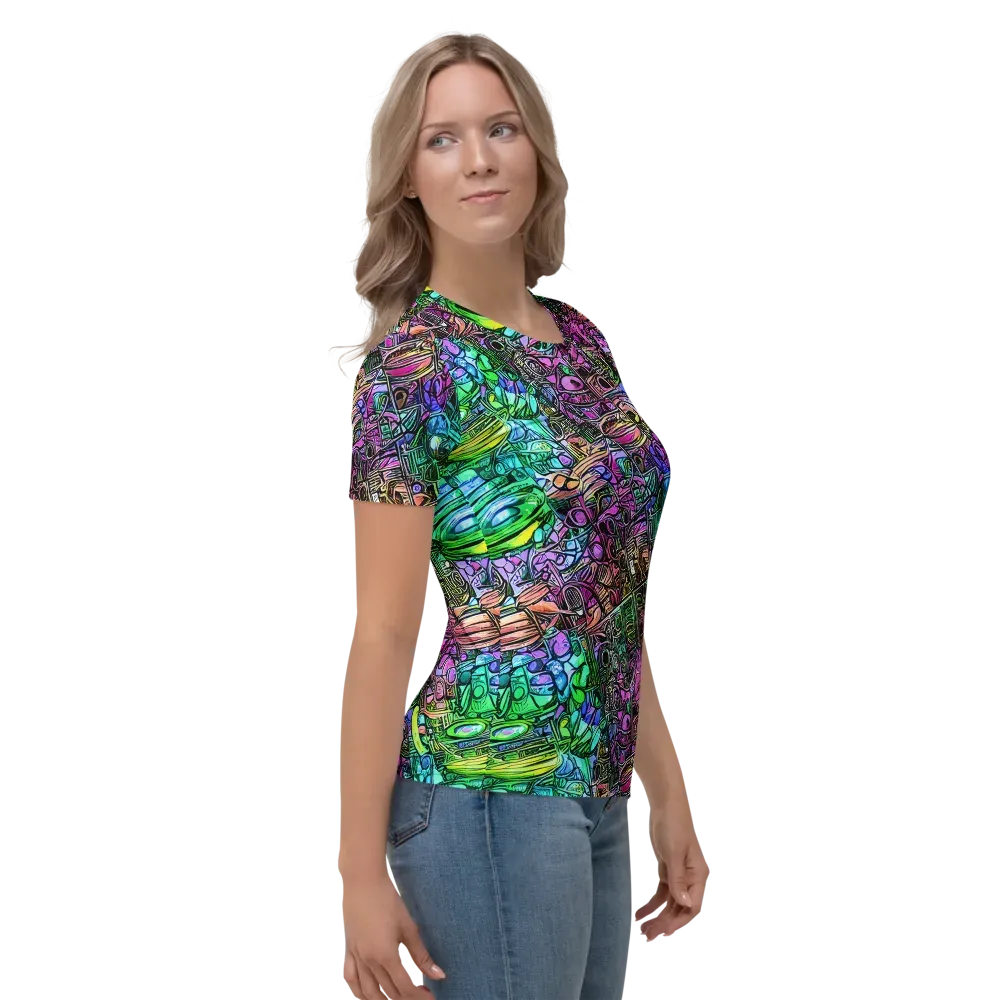 Ultraviolet Uproar on Women's Crew Neck T-Shirt — Right