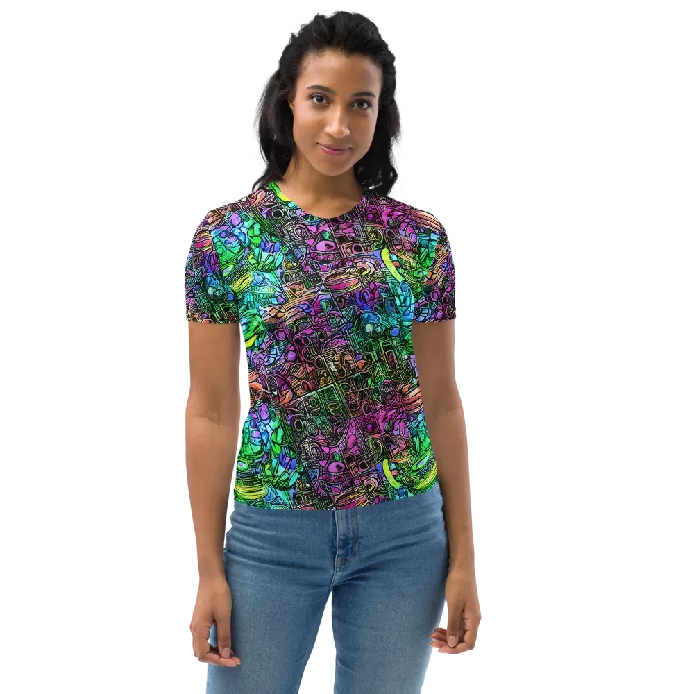 Ultraviolet Uproar on Women's Crew Neck T-Shirt — Front