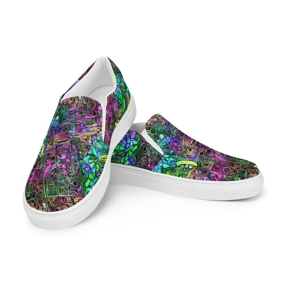 Ultraviolet Uproar on Men's Slip-On Canvas Shoes — Left Front