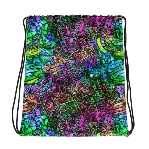 Ultraviolet Uproar on a Drawstring Bag
