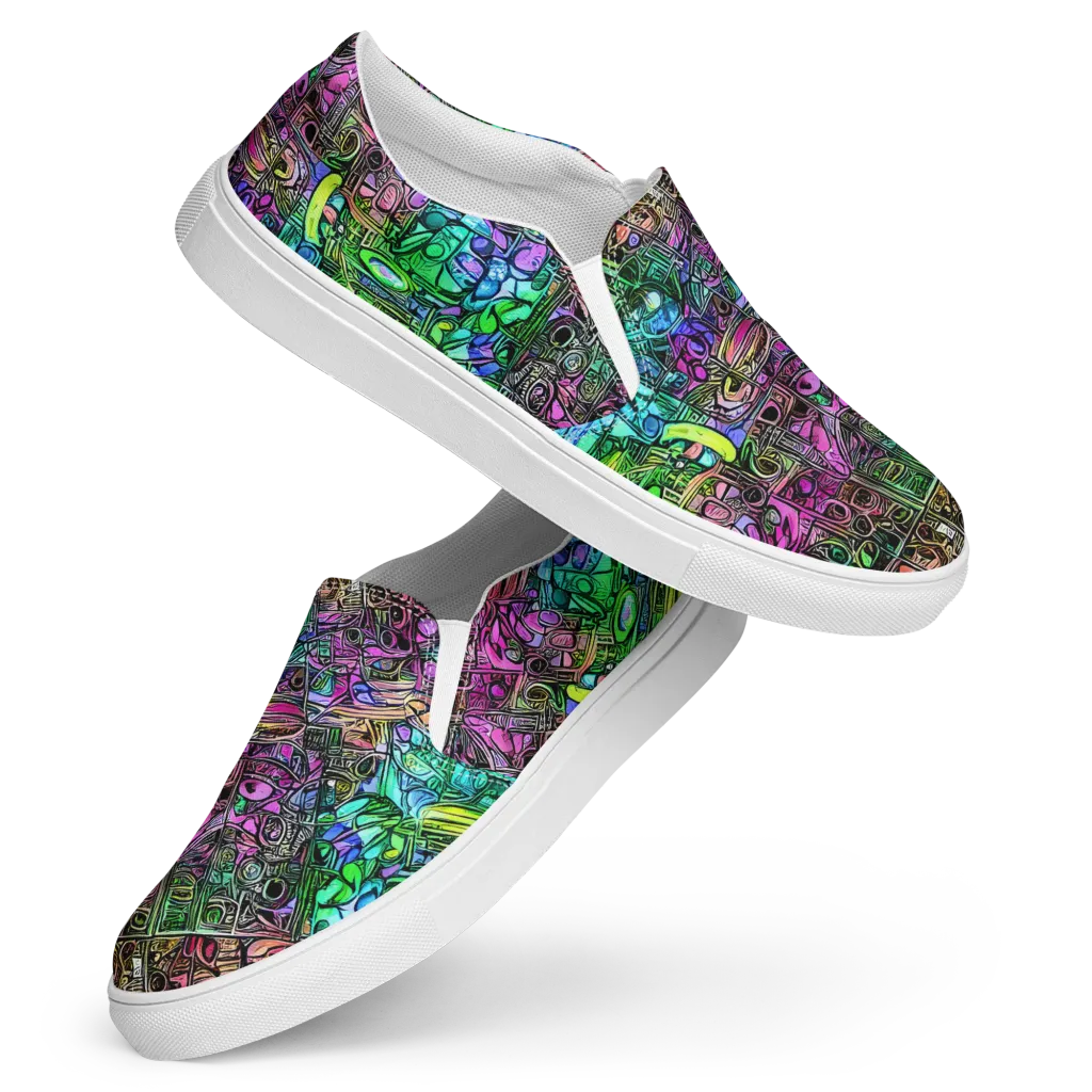 Ultraviolet Uproar on Women's Slip-On Canvas Shoes — Front