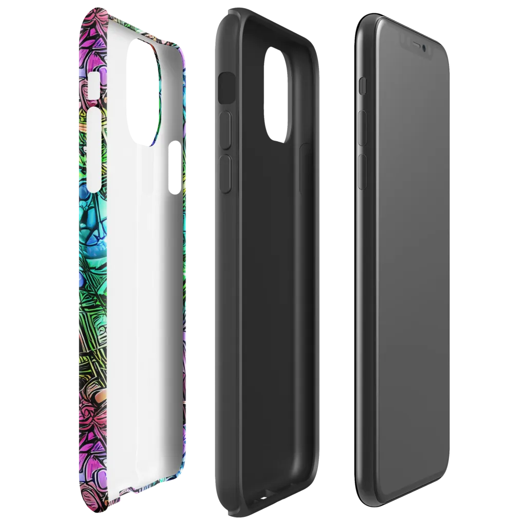 Ultraviolet Uproar on Tough Case for iPhone® — Right
