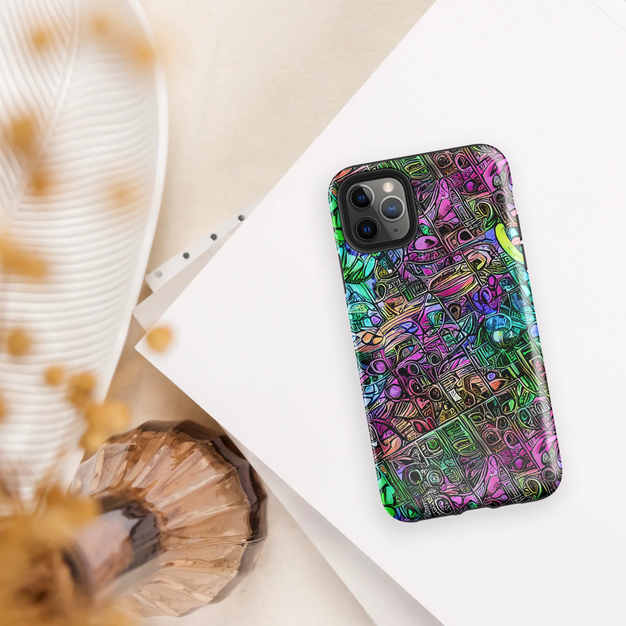 Ultraviolet Uproar on Tough Case for iPhone® — Front