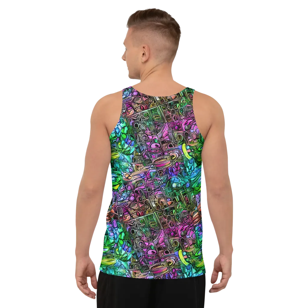 Ultraviolet Uproar on Men's Tank Top — Back