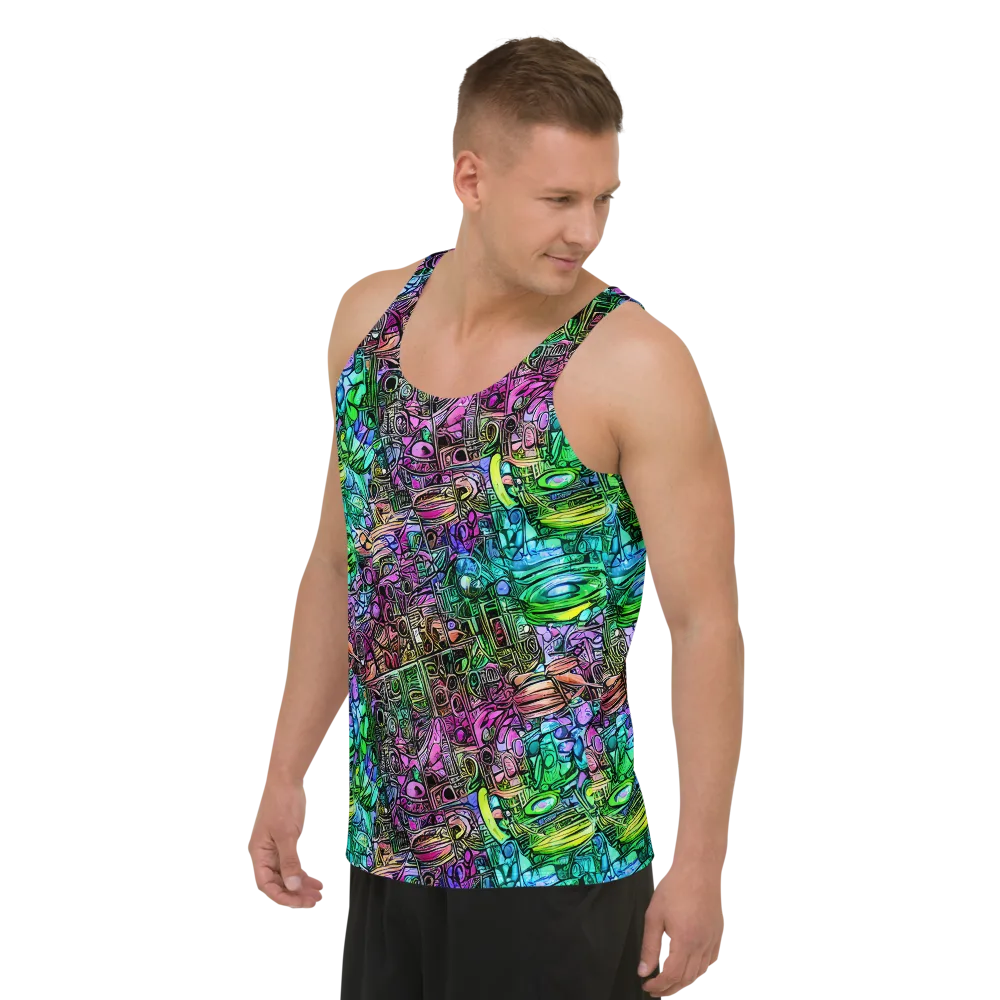 Ultraviolet Uproar on Men's Tank Top — Left Front