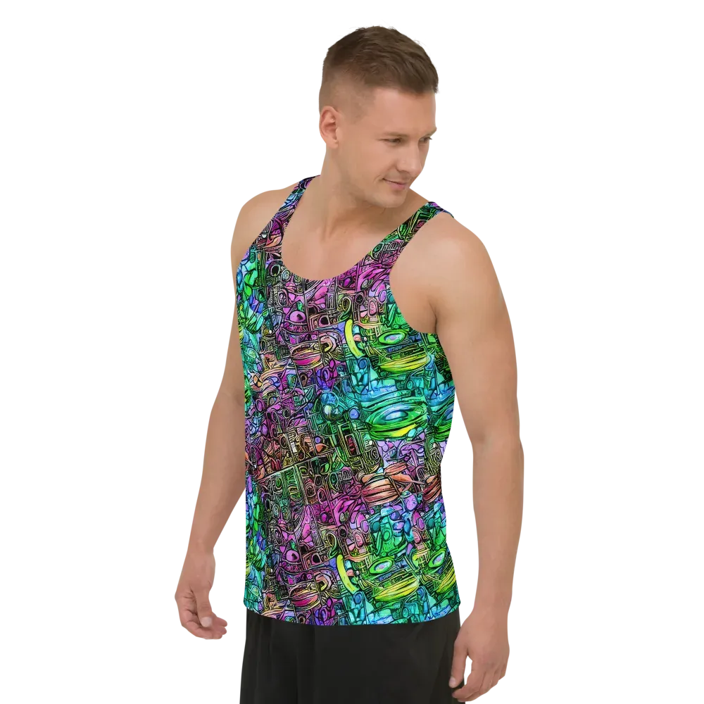 Ultraviolet Uproar on Men's Tank Top — Left Front