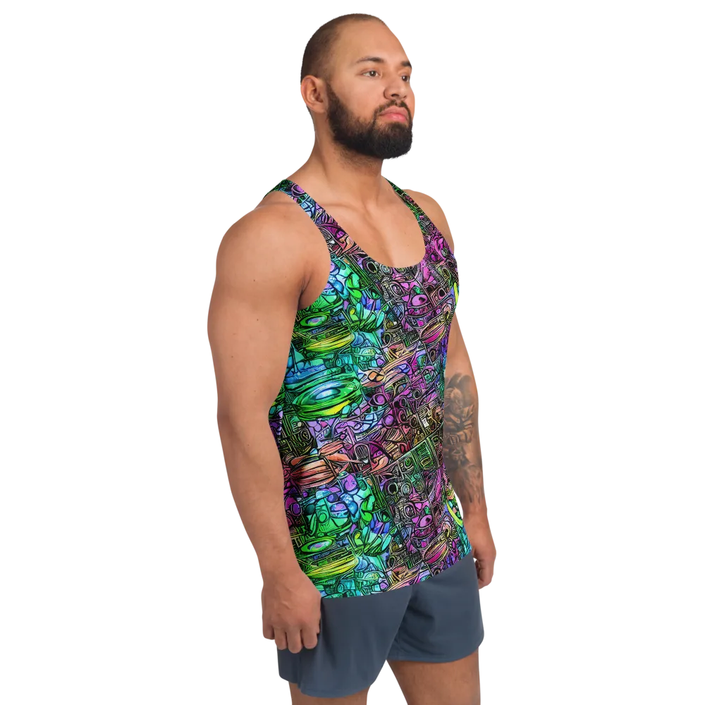 Ultraviolet Uproar on Men's Tank Top — Right Front