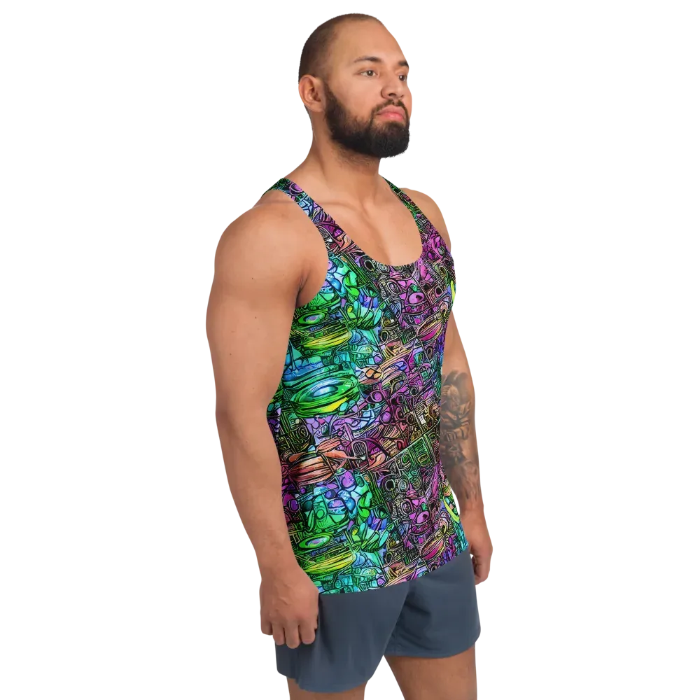 Ultraviolet Uproar on Men's Tank Top — Right Front