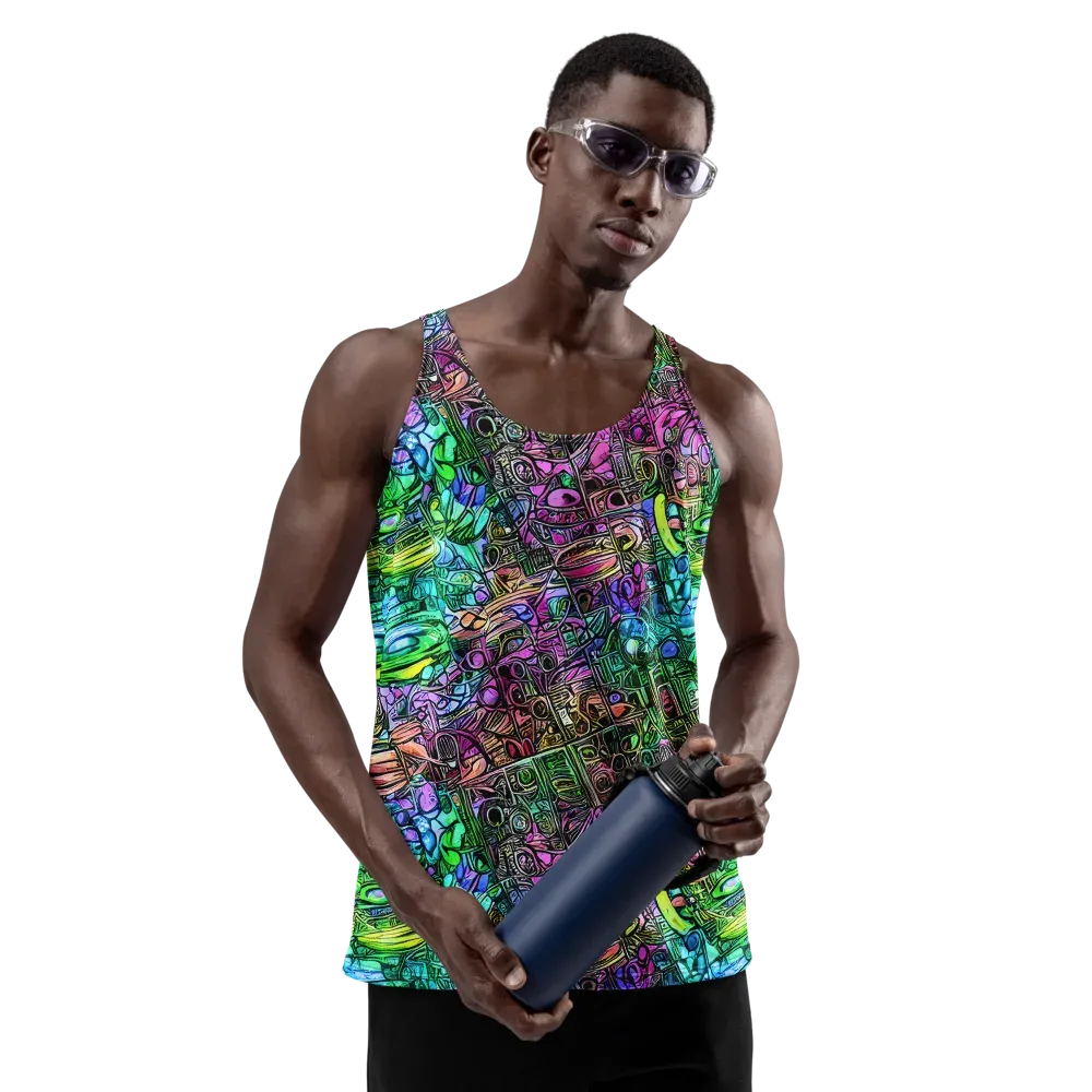 Ultraviolet Uproar on Men's Tank Top — Front