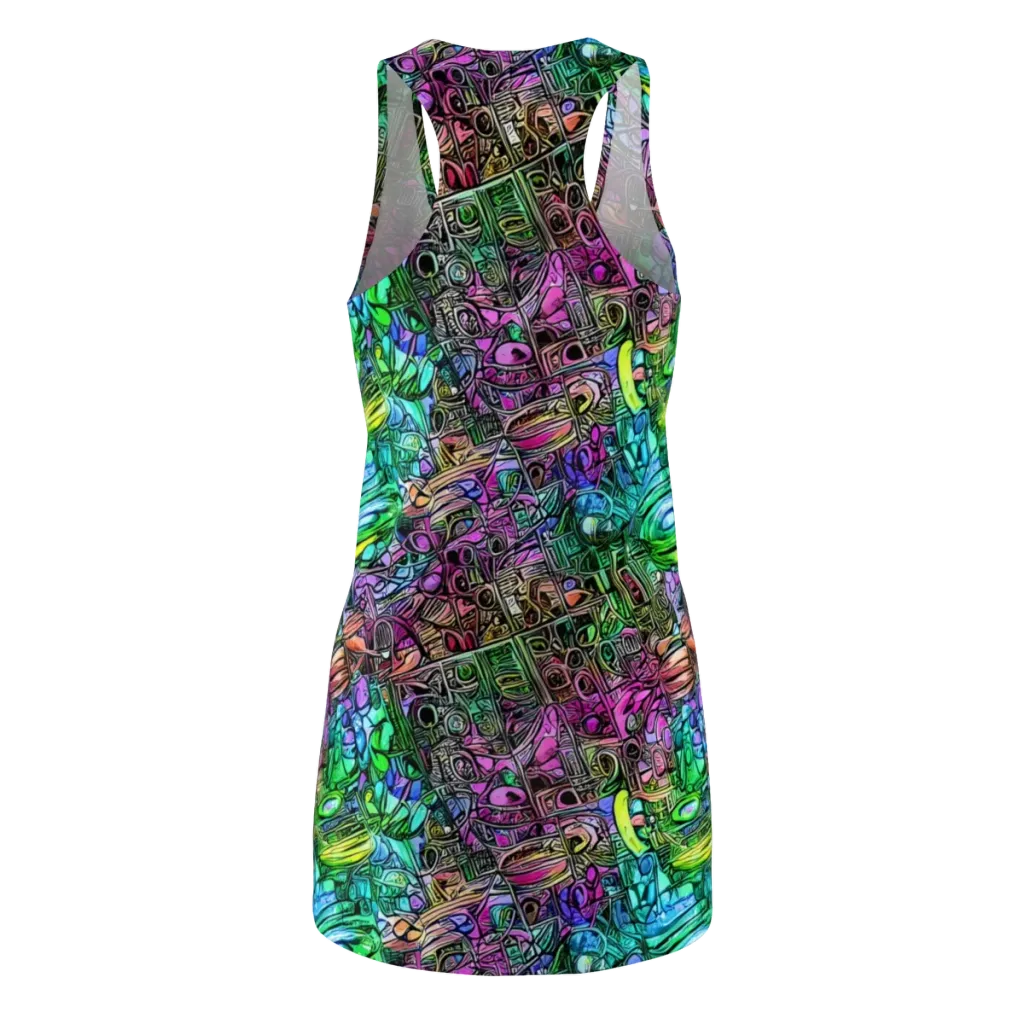 Ultraviolet Uproar on Racerback Dress — Back