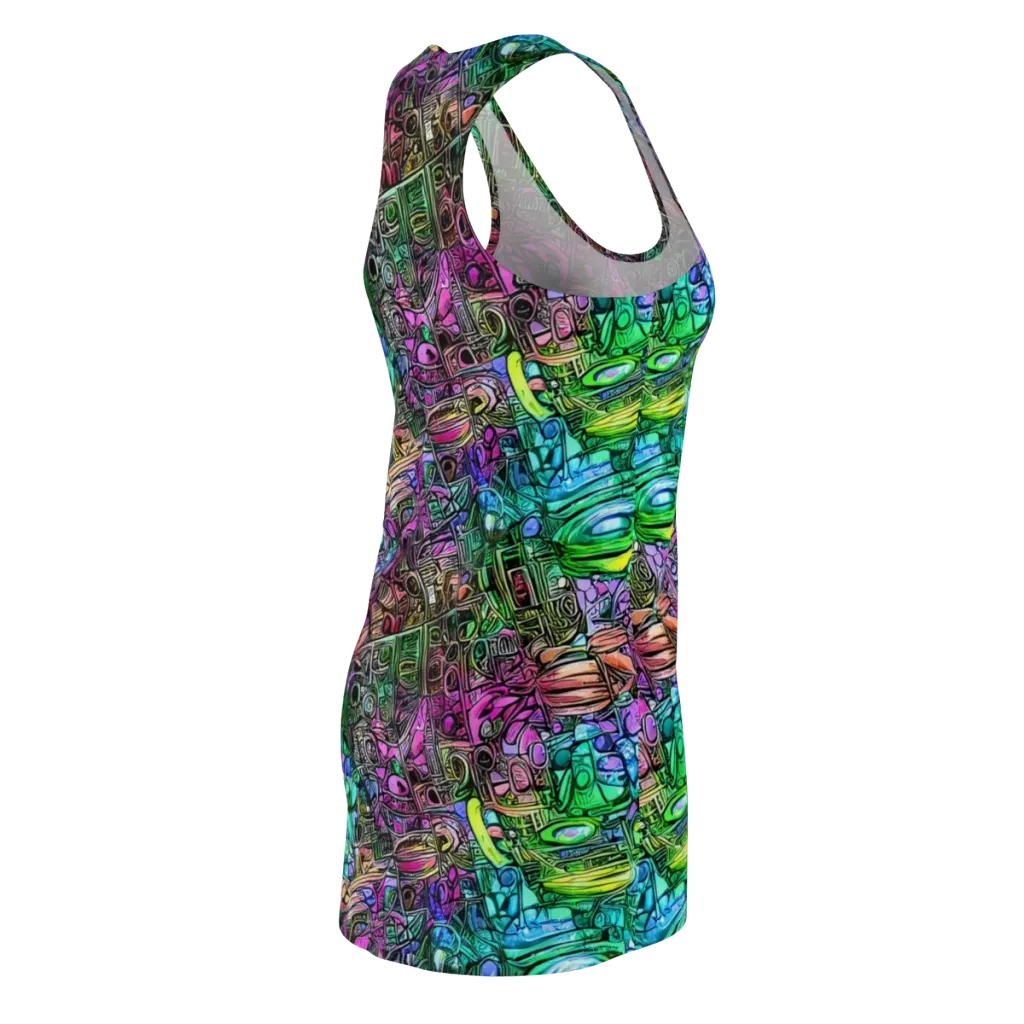Ultraviolet Uproar on Racerback Dress — Back Side