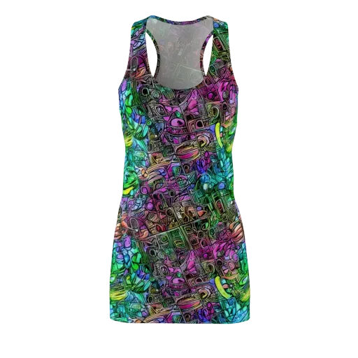 Ultraviolet Uproar on a Racerback Dress