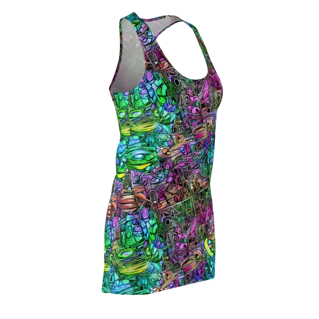 Ultraviolet Uproar on Racerback Dress — Front Side