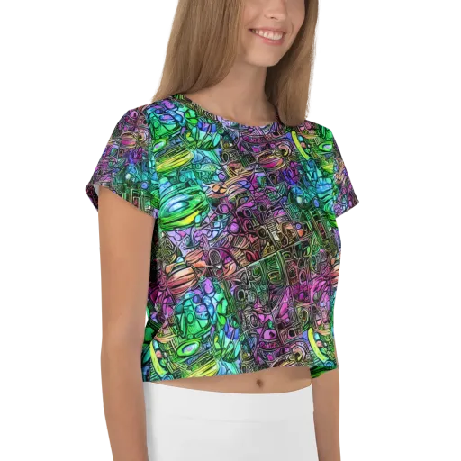 Ultraviolet Uproar on a Crop Tee