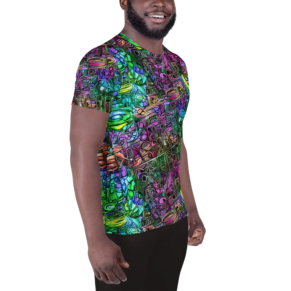 Ultraviolet Uproar on Men's Athletic T-Shirt — Right