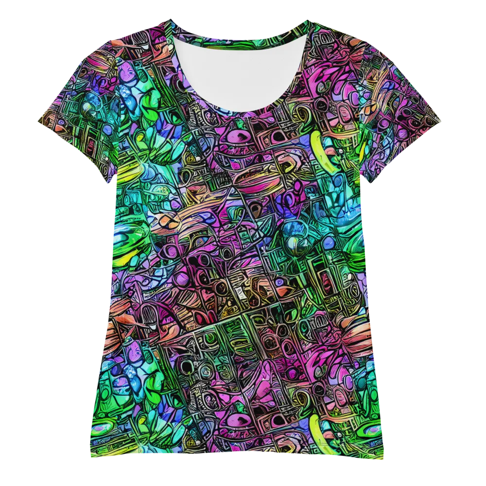 Ultraviolet Uproar on Women's Athletic T-Shirt — Front