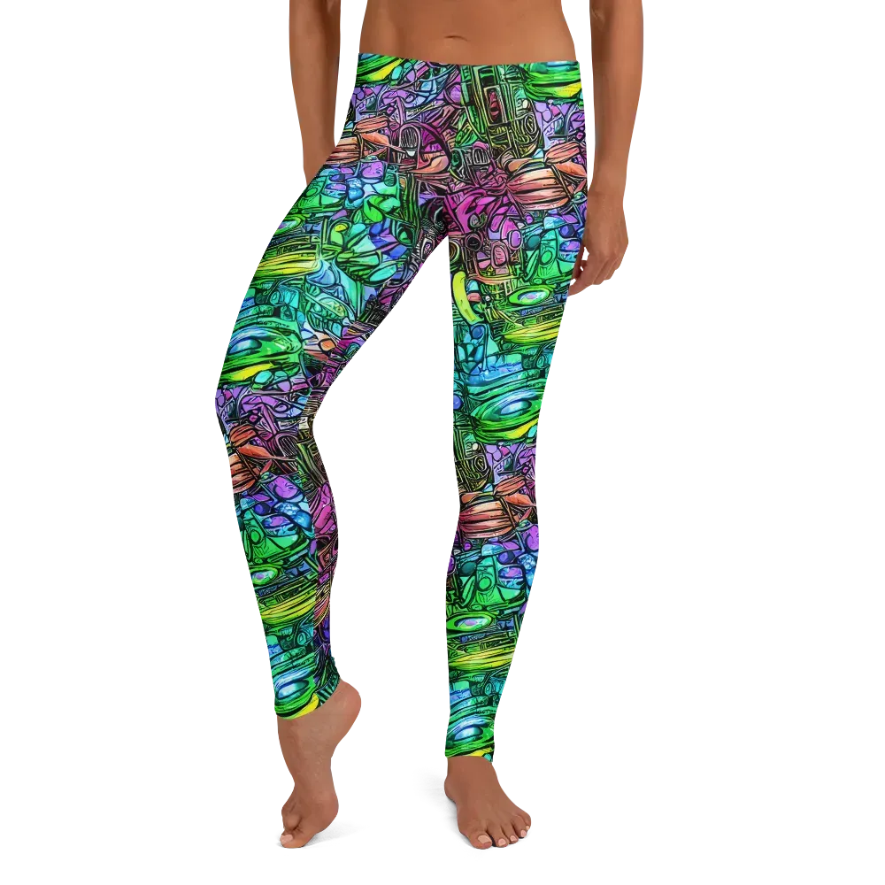 Ultraviolet Uproar on Leggings — Front