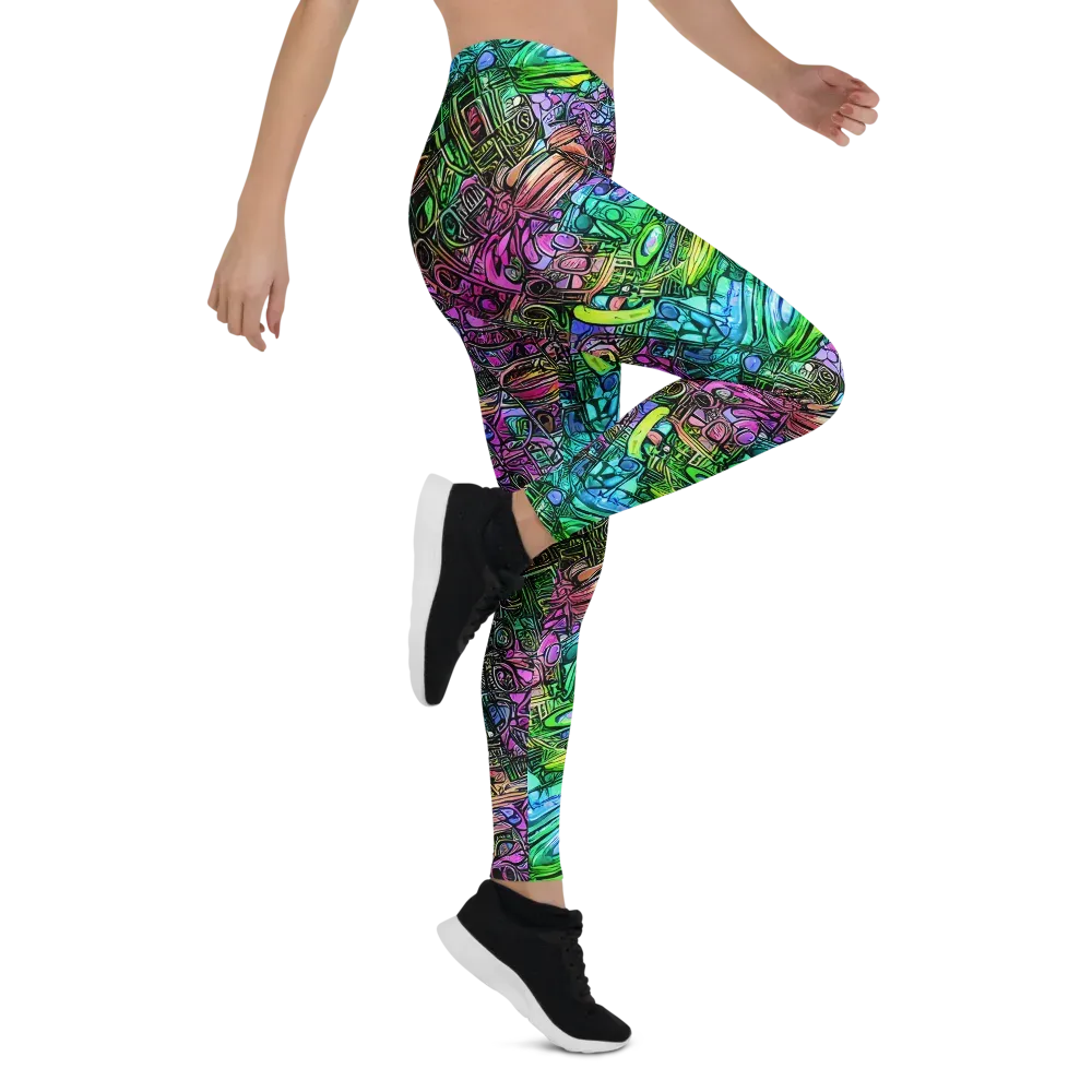 Ultraviolet Uproar on Leggings — Right