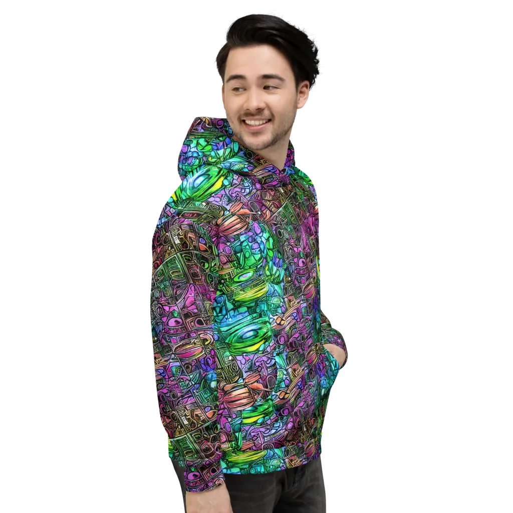 Ultraviolet Uproar on Hoodie — Right