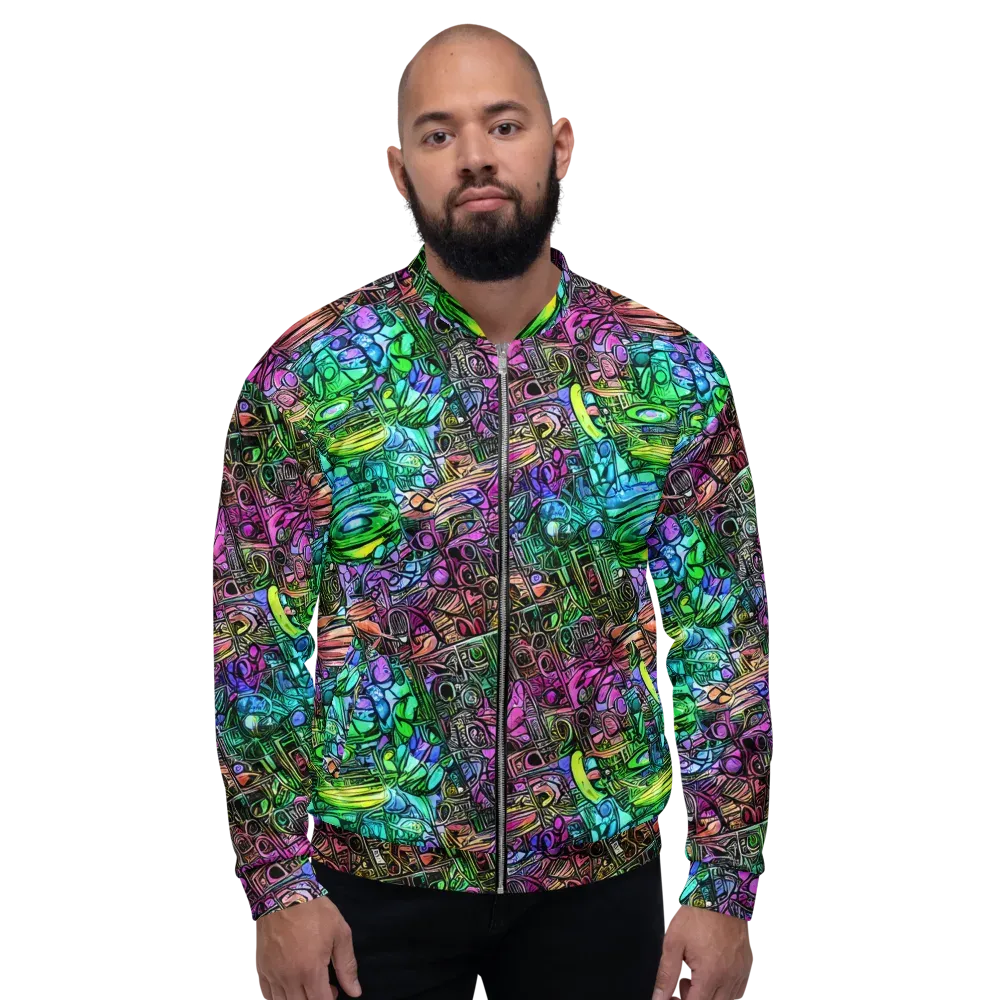 Ultraviolet Uproar on Bomber Jacket — Front